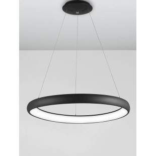 Lampa wisząca okrągła ring - ściemniacz triac Calda 81cm LED 3000K czarna