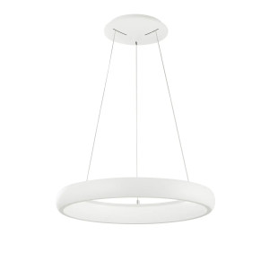 Lampa wisząca okrągła ring - ściemniacz triac Calda 41cm LED 3000K biała