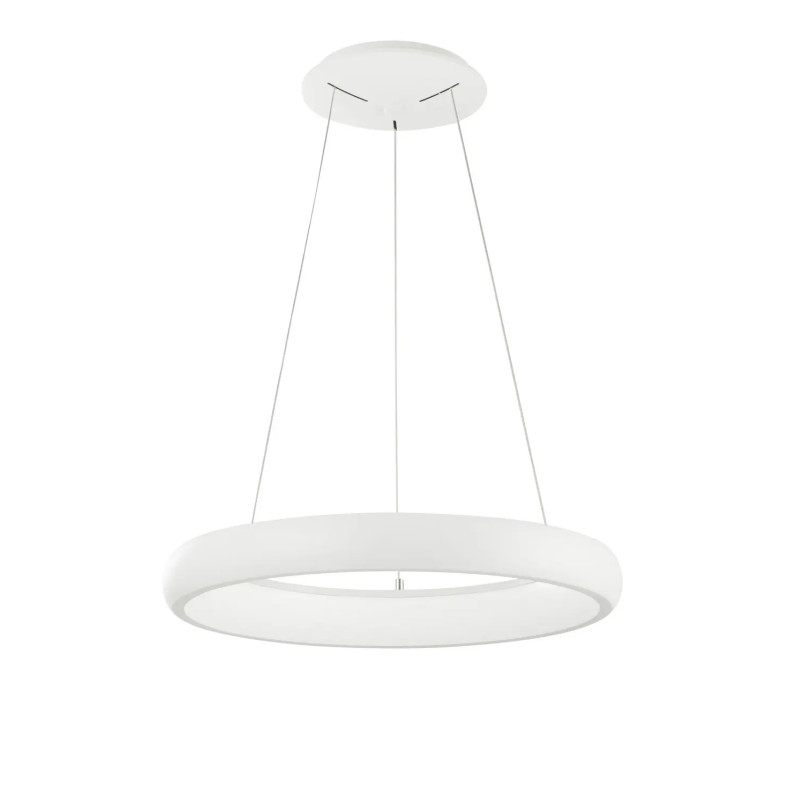 Lampa wisząca okrągła ring - ściemniacz triac Calda 41cm LED 3000K biała