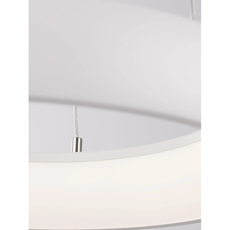 Lampa wisząca okrągła ring - ściemniacz triac Calda 41cm LED 3000K biała