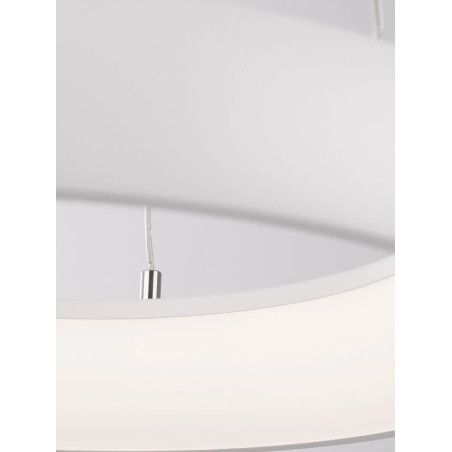 Lampa wisząca okrągła ring - ściemniacz triac Calda 41cm LED 3000K biała