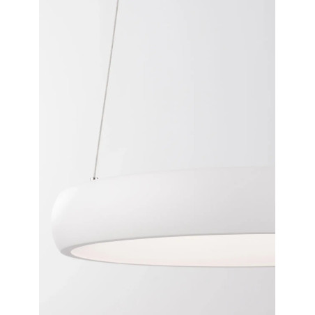Lampa wisząca okrągła ring - ściemniacz triac Calda 41cm LED 3000K biała