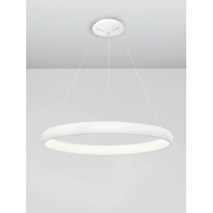 Lampa wisząca okrągła ring - ściemniacz triac Calda 61cm LED 3000K biała