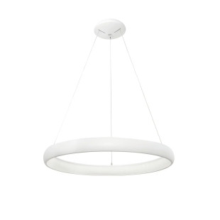 Lampa wisząca okrągła ring - ściemniacz triac Calda 61cm LED 3000K biała