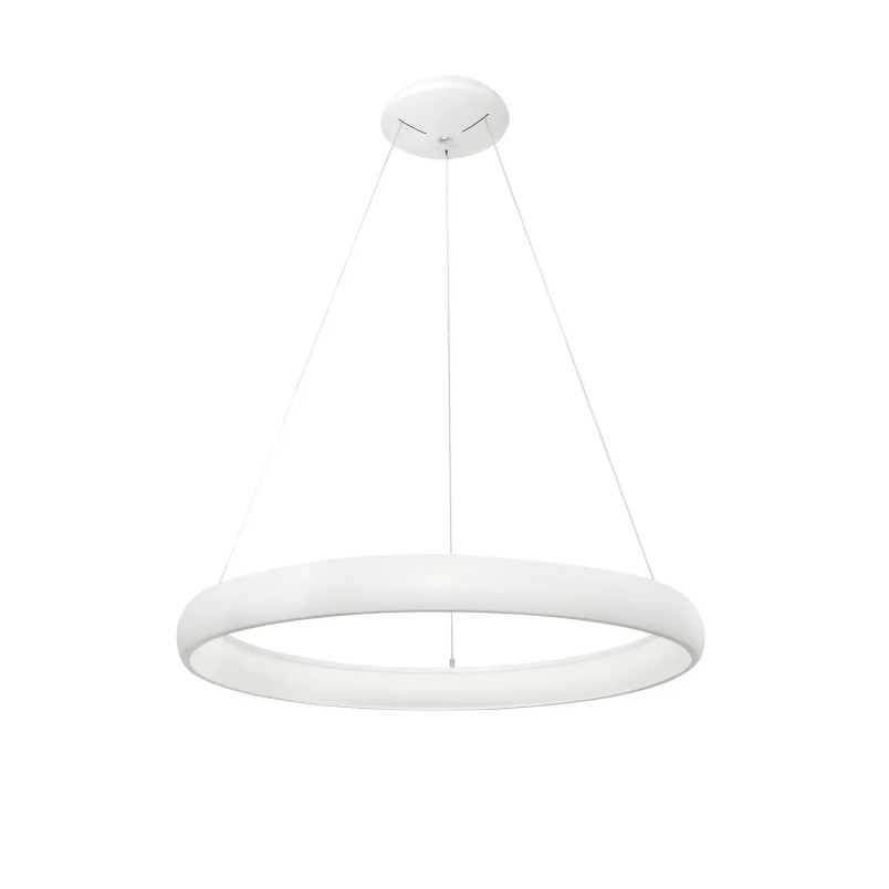 Lampa wisząca okrągła ring - ściemniacz triac Calda 61cm LED 3000K biała