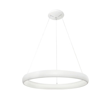 Lampa wisząca okrągła ring - ściemniacz triac Calda 61cm LED 3000K biała
