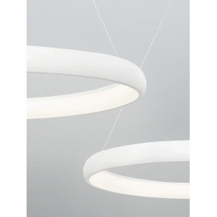 Lampa wisząca okrągła ring - ściemniacz triac Calda 61cm LED 3000K biała