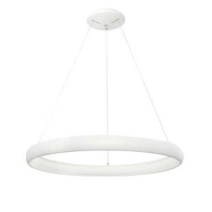 Lampa wisząca okrągła ring - ściemniacz triac Calda 81cm LED 3000K biała