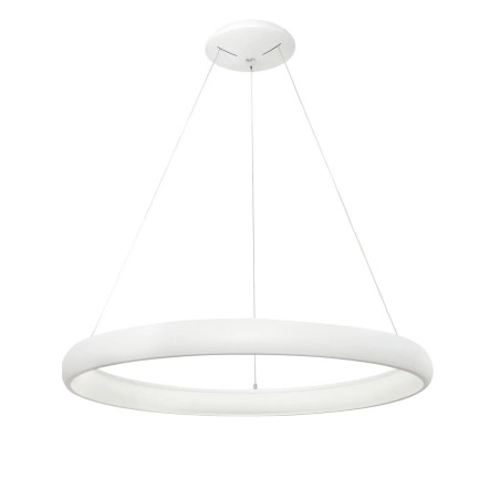 Lampa wisząca okrągła ring - ściemniacz triac Calda 81cm LED 3000K biała