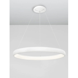 Lampa wisząca okrągła ring - ściemniacz triac Calda 81cm LED 3000K biała
