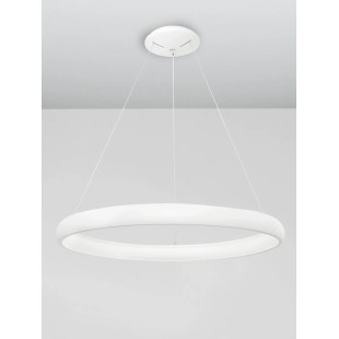 Lampa wisząca okrągła ring - ściemniacz triac Calda 81cm LED 3000K biała