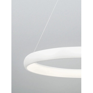 Lampa wisząca okrągła ring - ściemniacz triac Calda 81cm LED 3000K biała