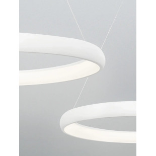 Lampa wisząca okrągła ring - ściemniacz triac Calda 81cm LED 3000K biała