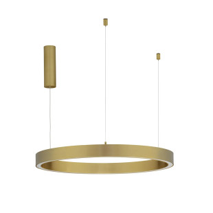 Lampa wisząca ring ze ściemniaczem triac Fonnta 80cm LED 3000K złoty mosiądz