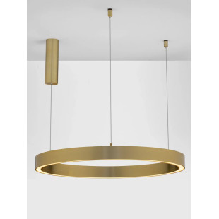 Lampa wisząca ring ze ściemniaczem triac Fonnta 80cm LED 3000K złoty mosiądz
