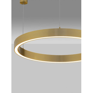 Lampa wisząca ring ze ściemniaczem triac Fonnta 80cm LED 3000K złoty mosiądz