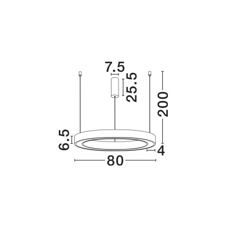 Lampa wisząca ring ze ściemniaczem triac Fonnta 80cm LED 3000K złoty mosiądz