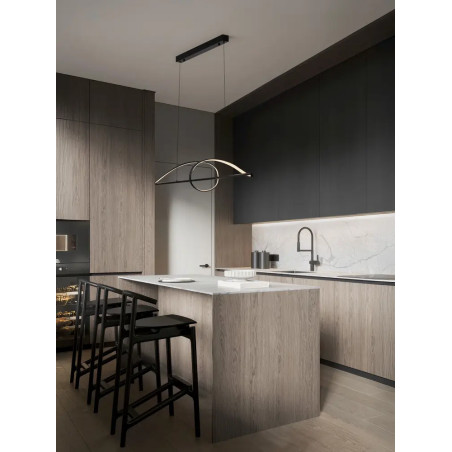 Lampa wisząca nowoczesna ze ściemniaczem triac Frusci 120cm LED 3000K