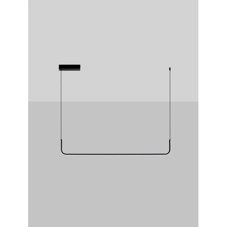 Lampa wisząca liniowa minimalistyczna Chiaro 150cm LED 3200K czarna