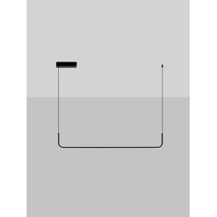Lampa wisząca liniowa minimalistyczna Chiaro 150cm LED 3200K czarna