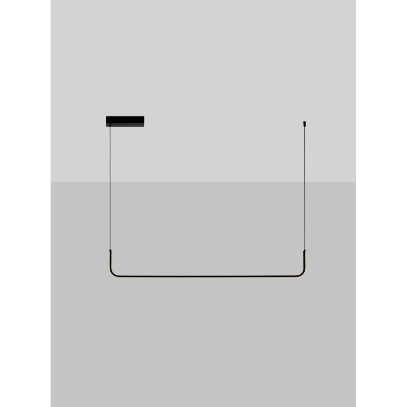 Lampa wisząca liniowa minimalistyczna Chiaro 150cm LED 3200K czarna