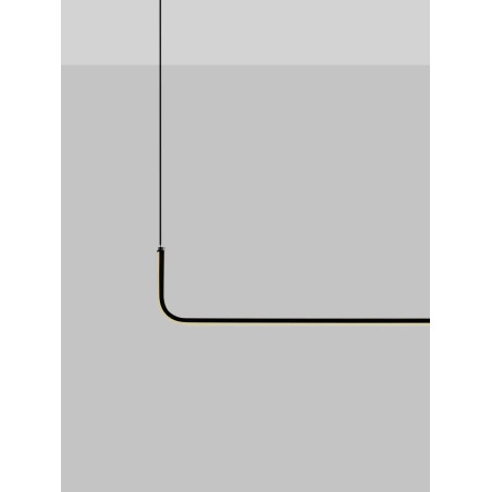 Lampa wisząca liniowa minimalistyczna Chiaro 150cm LED 3200K czarna