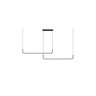 Lampa wisząca liniowa ściemniana Chiaro II 165cm LED 3200K czarna