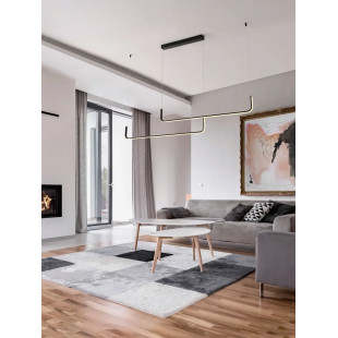 Lampa wisząca liniowa ściemniana Chiaro II 150cm LED 3200K czarna