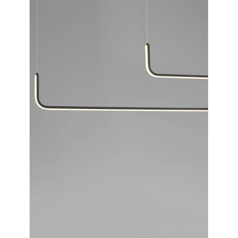 Lampa wisząca liniowa ściemniana Chiaro II 150cm LED 3200K czarna