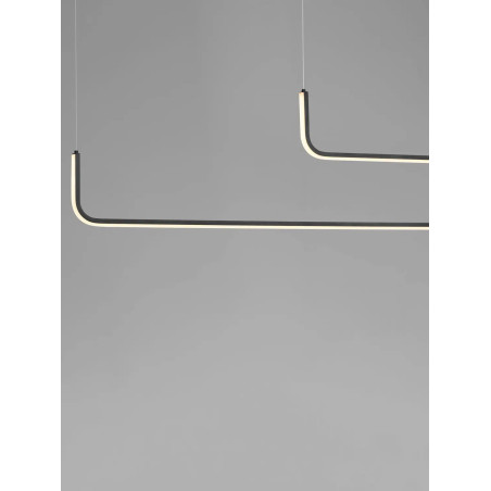 Lampa wisząca liniowa ściemniana Chiaro II 150cm LED 3200K czarna