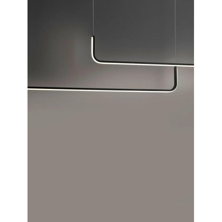 Lampa wisząca liniowa ściemniana Chiaro II 150cm LED 3200K czarna