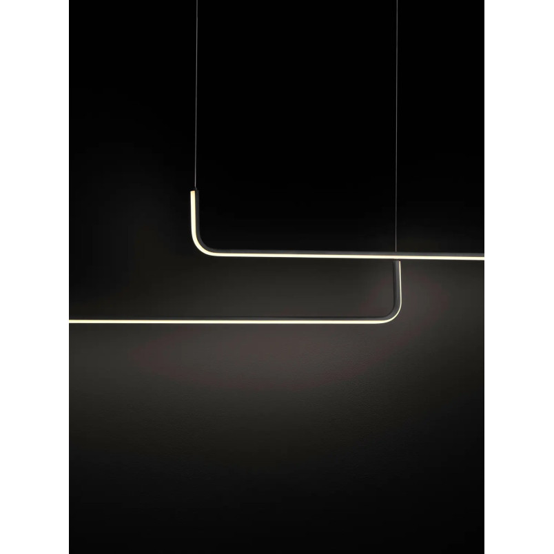 Lampa wisząca liniowa ściemniana Chiaro II 150cm LED 3200K czarna