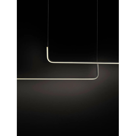 Lampa wisząca liniowa ściemniana Chiaro II 150cm LED 3200K czarna