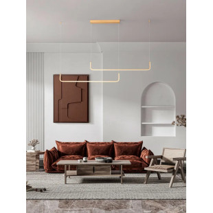Lampa wisząca liniowa ściemniana Chiaro II 150cm LED 3200K szczotkowane złoto