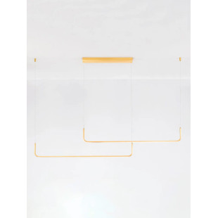Lampa wisząca liniowa ściemniana Chiaro II 150cm LED 3200K szczotkowane złoto