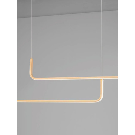 Lampa wisząca liniowa ściemniana Chiaro II 150cm LED 3200K szczotkowane złoto