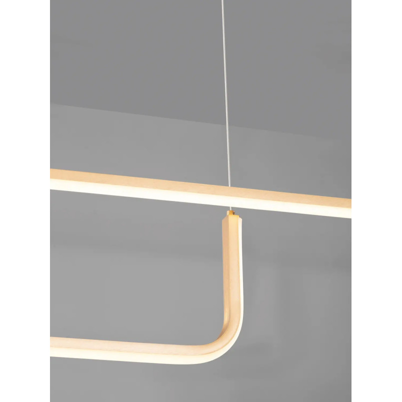 Lampa wisząca liniowa ściemniana Chiaro II 150cm LED 3200K szczotkowane złoto