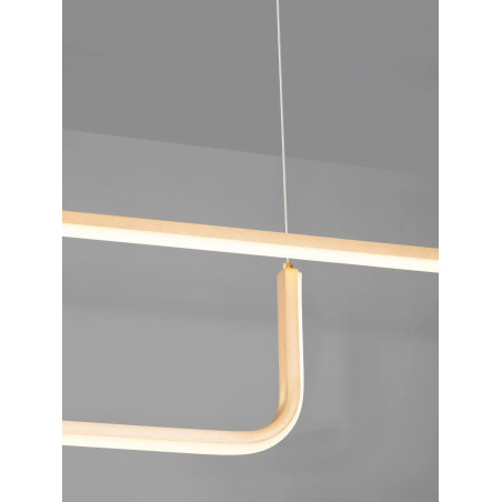 Lampa wisząca liniowa ściemniana Chiaro II 150cm LED 3200K szczotkowane złoto