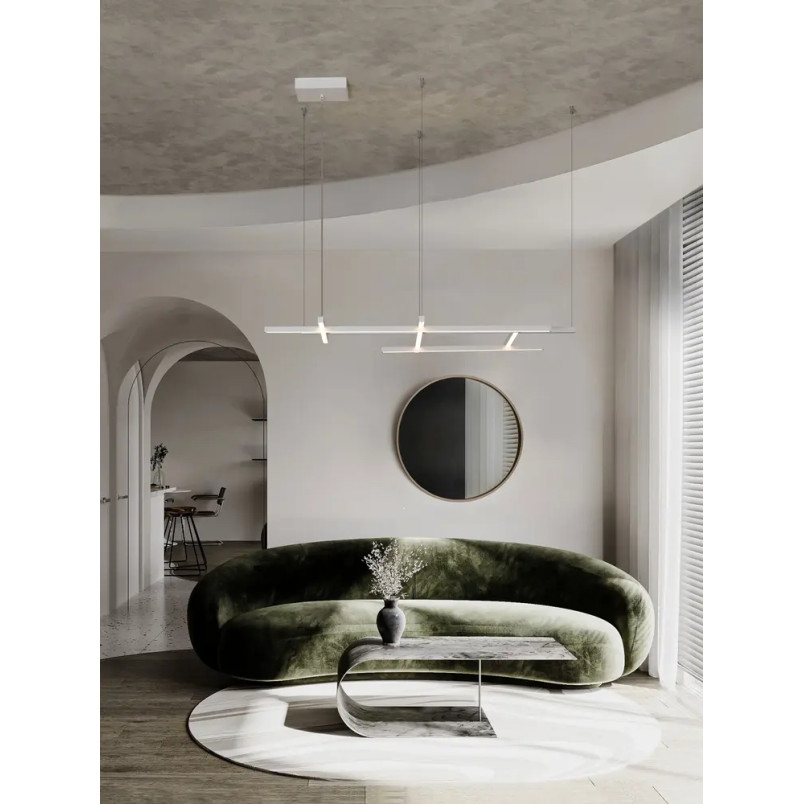 Lampa wisząca nowoczesna ze ściemniaczem triac Terzzo 102cm LED3000K biała