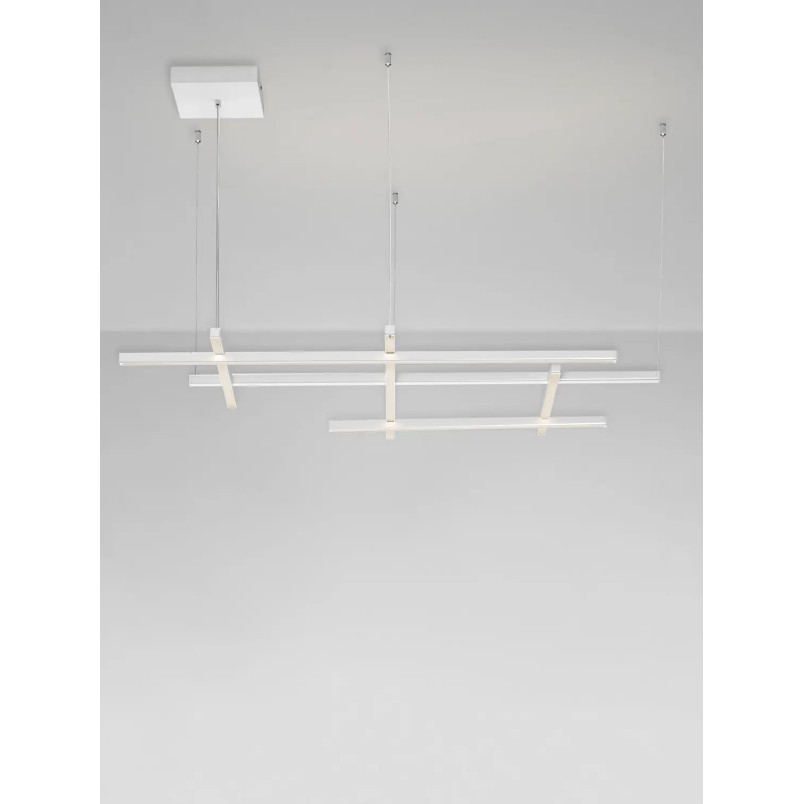 Lampa wisząca nowoczesna ze ściemniaczem triac Terzzo 102cm LED3000K biała