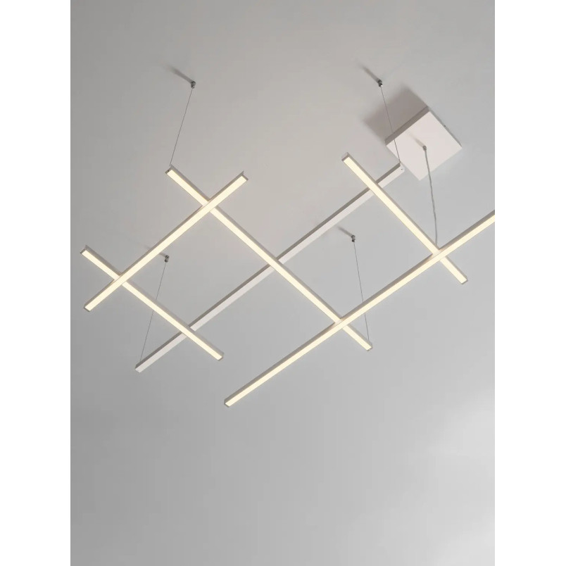 Lampa wisząca nowoczesna ze ściemniaczem triac Terzzo 102cm LED3000K biała