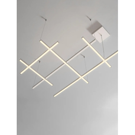 Lampa wisząca nowoczesna ze ściemniaczem triac Terzzo 102cm LED3000K biała