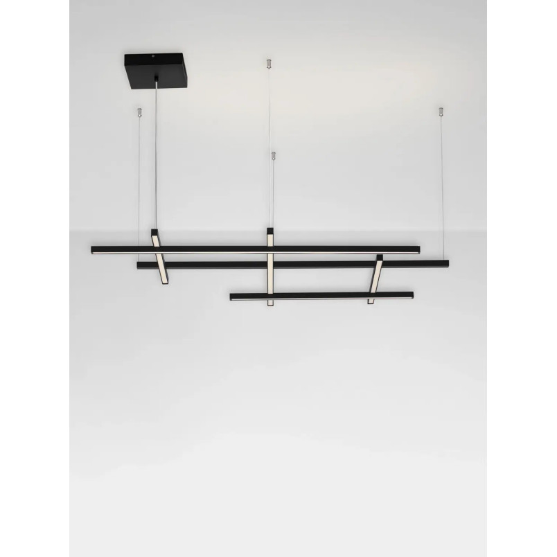 Lampa wisząca nowoczesna ze ściemniaczem triac Terzzo 102cm LED3000K czarna