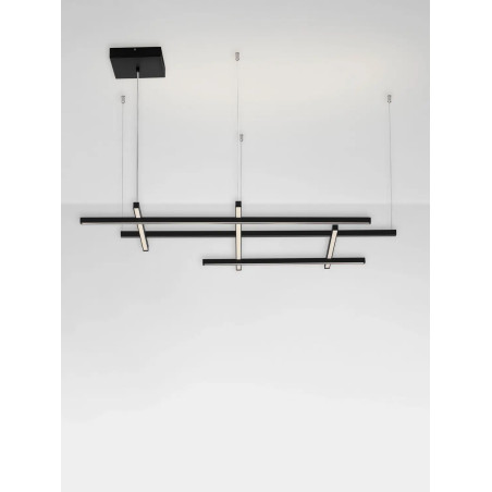 Lampa wisząca nowoczesna ze ściemniaczem triac Terzzo 102cm LED3000K czarna