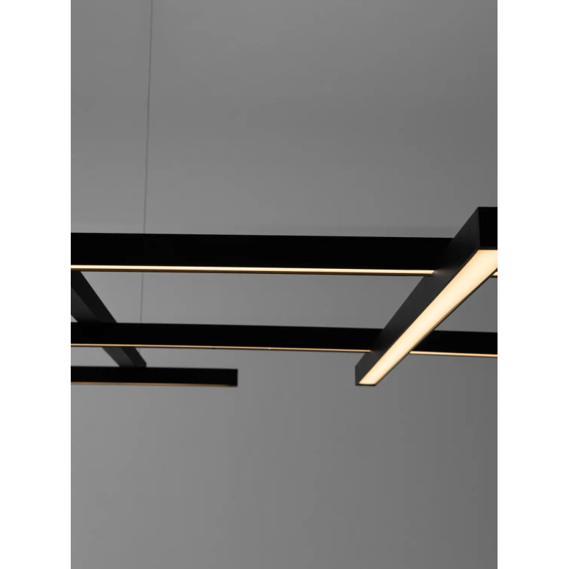 Lampa wisząca nowoczesna ze ściemniaczem triac Terzzo 102cm LED3000K czarna