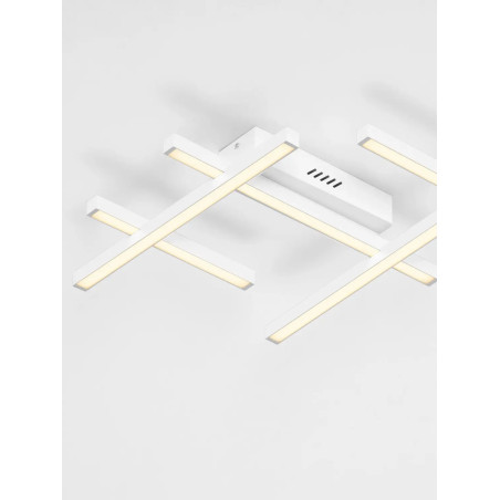 Plafon nowoczesny ze ściemniaczem triac Terzzo 58cm LED 3000K biały