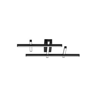 Plafon nowoczesny ze ściemniaczem triac Terzzo 58cm LED 3000K czarny