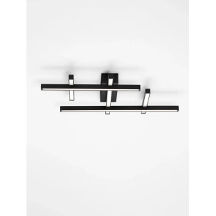 Plafon nowoczesny ze ściemniaczem triac Terzzo 58cm LED 3000K czarny