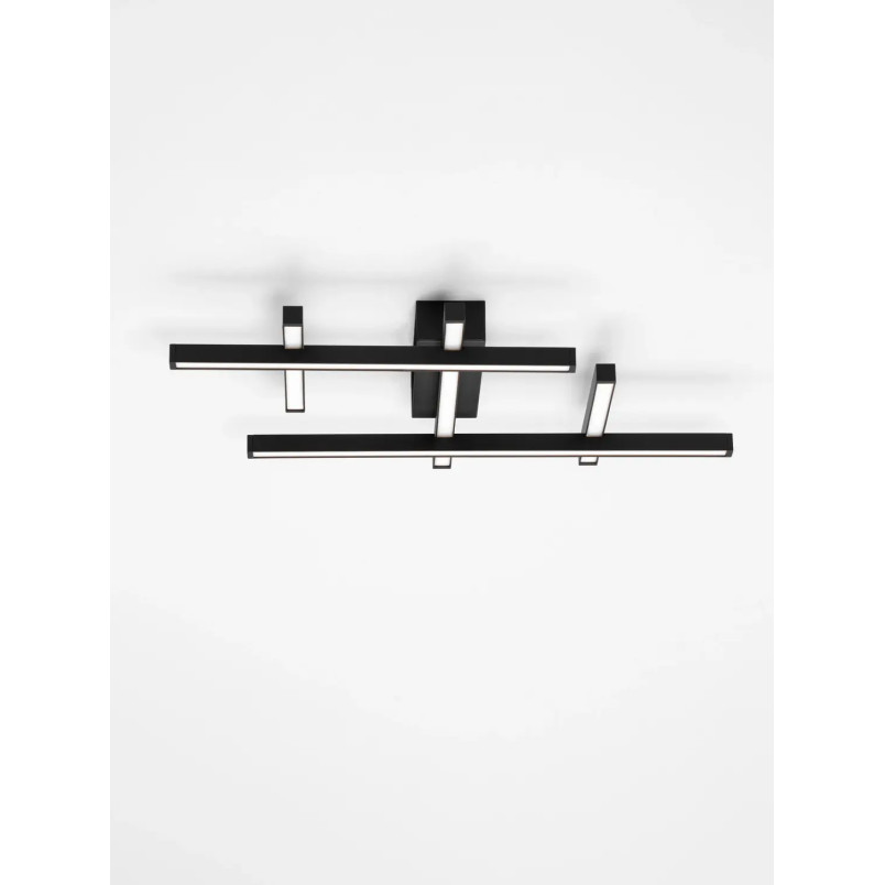 Plafon nowoczesny ze ściemniaczem triac Terzzo 58cm LED 3000K czarny