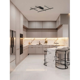 Plafon nowoczesny ze ściemniaczem triac Terzzo 80cm LED 3000K czarny